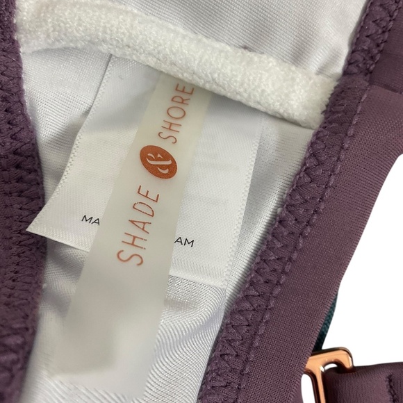 Shade & Shore Purple Crochet Halter Bikini Swim Top size 38D - Picture 10 of 11